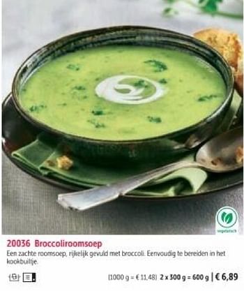 Promotions Broccoliroomsoep - Produit maison - Bofrost - Valide de 01/03/2024 à 30/08/2024 chez Bofrost