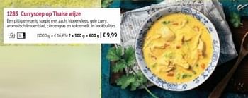 Promotions Currysoep op thaise wijze - Produit maison - Bofrost - Valide de 01/03/2024 à 30/08/2024 chez Bofrost