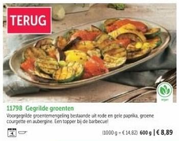Promotions Gegrilde groenten - Produit maison - Bofrost - Valide de 01/03/2024 à 30/08/2024 chez Bofrost
