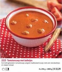 Tomatensoep met balletjes-Huismerk - Bofrost