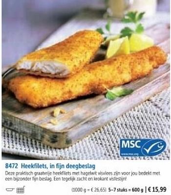 Promoties Heekfilets in fijn deegbeslag - Huismerk - Bofrost - Geldig van 01/03/2024 tot 30/08/2024 bij Bofrost