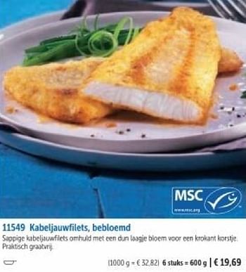 Promoties Kabeljauwfilets bebloemd - Huismerk - Bofrost - Geldig van 01/03/2024 tot 30/08/2024 bij Bofrost