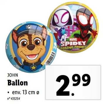 Promoties Ballon - JOHN - Geldig van 13/03/2024 tot 19/03/2024 bij Lidl