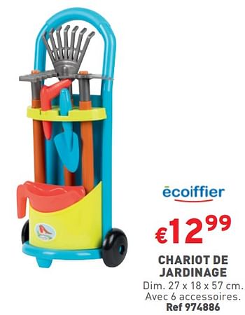 Promoties Chariot de jardinage - Ecoiffier - Geldig van 06/03/2024 tot 11/03/2024 bij Trafic
