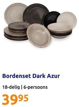 Promotions Bordenset dark azur - Produit Maison - Action - Valide de 06/03/2024 à 12/03/2024 chez Action