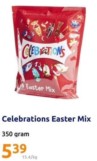 Promoties Celebrations easter mix - Celebrations - Geldig van 06/03/2024 tot 12/03/2024 bij Action