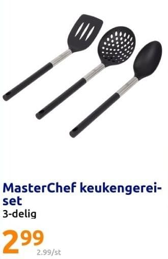 Promoties Masterchef keukengerei set - MasterChef - Geldig van 06/03/2024 tot 12/03/2024 bij Action