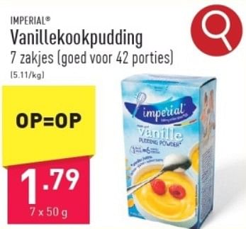 Promoties Vanillekookpudding - Imperial - Geldig van 15/03/2024 tot 17/03/2024 bij Aldi