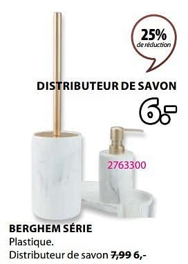 Promoties Berghem distributeur de savon - Huismerk - Jysk - Geldig van 04/03/2024 tot 07/04/2024 bij Jysk