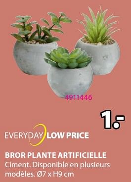 Promotions Bror plante artificielle - Produit Maison - Jysk - Valide de 04/03/2024 à 07/04/2024 chez Jysk