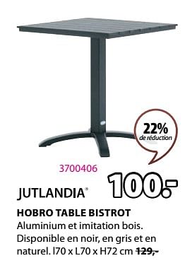 Promotions Hobro table bistrot - Jutlandia - Valide de 04/03/2024 à 07/04/2024 chez Jysk