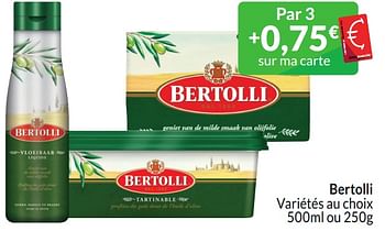 Promoties Bertolli variétés au choix - Bertolli - Geldig van 01/03/2024 tot 31/03/2024 bij Intermarche