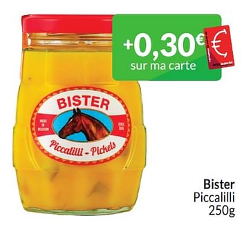 Promotions Bister piccalilli - Bister - Valide de 01/03/2024 à 31/03/2024 chez Intermarche