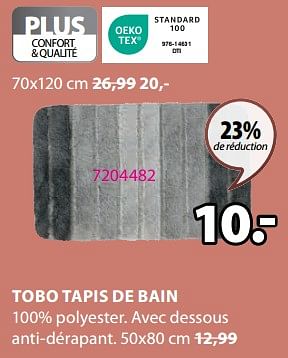 Promoties Tobo tapis de bain - Huismerk - Jysk - Geldig van 04/03/2024 tot 07/04/2024 bij Jysk
