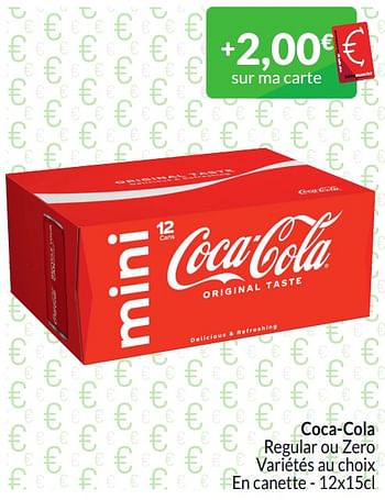 Promotions Coca-cola regular ou zero - Coca Cola - Valide de 01/03/2024 à 31/03/2024 chez Intermarche