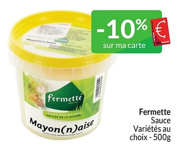 Promoties Fermette sauce - Fermette - Geldig van 01/03/2024 tot 31/03/2024 bij Intermarche