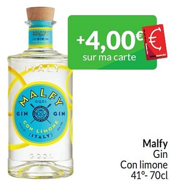 Promoties Malfy gin con limone - Malfy - Geldig van 01/03/2024 tot 31/03/2024 bij Intermarche