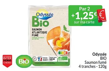 Promoties Odyssée bio saumon fumé - Odyssee - Geldig van 01/03/2024 tot 31/03/2024 bij Intermarche