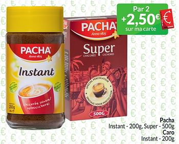 Promoties Pacha instant super caro instant - Pacha - Geldig van 01/03/2024 tot 31/03/2024 bij Intermarche
