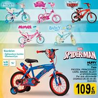 Huffy bicycles fiets frozen princesses cars minnie bluey of spider-man-Huffy Bicycles