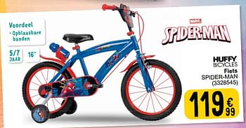Promoties Huffy bicycles fiets spider-man - Huffy Bicycles - Geldig van 05/03/2024 tot 24/09/2024 bij Cora