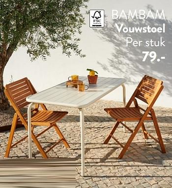 Promoties Bambam vouwstoel - Huismerk - Casa - Geldig van 29/02/2024 tot 25/09/2024 bij Casa
