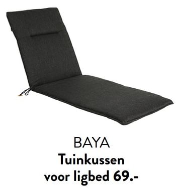 Promoties Baya tuinkussen voor ligbed - Huismerk - Casa - Geldig van 29/02/2024 tot 25/09/2024 bij Casa
