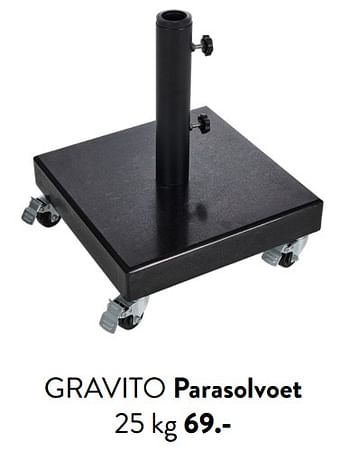 Promoties Gravito parasolvoet - Huismerk - Casa - Geldig van 29/02/2024 tot 25/09/2024 bij Casa