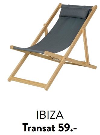 Promotions Ibiza transat - Produit maison - Casa - Valide de 29/02/2024 à 25/09/2024 chez Casa