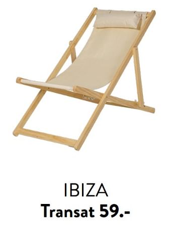 Promotions Ibiza transat - Produit maison - Casa - Valide de 29/02/2024 à 25/09/2024 chez Casa