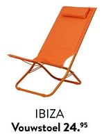 Promoties Ibiza vouwstoel - Huismerk - Casa - Geldig van 29/02/2024 tot 25/09/2024 bij Casa