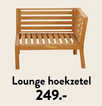 Promotions Lounge hoekzetel - Produit maison - Casa - Valide de 29/02/2024 à 25/09/2024 chez Casa
