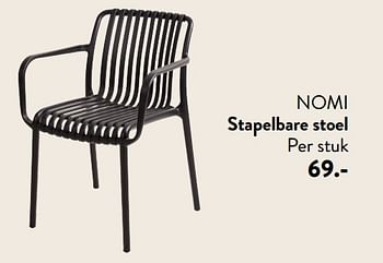 Promoties Nomi stapelbare stoel - Huismerk - Casa - Geldig van 29/02/2024 tot 25/09/2024 bij Casa