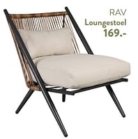 Promoties Rav loungestoel - Huismerk - Casa - Geldig van 29/02/2024 tot 25/09/2024 bij Casa