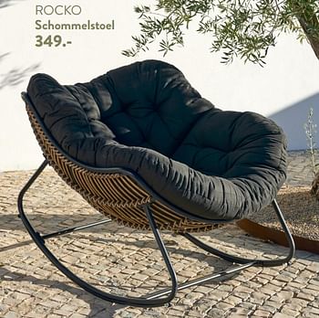 Promotions Rocko schommelstoel - Produit maison - Casa - Valide de 29/02/2024 à 25/09/2024 chez Casa