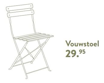 Promotions Vouwstoel - Produit maison - Casa - Valide de 29/02/2024 à 25/09/2024 chez Casa