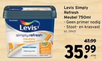 Promoties Levis simply refresh meubel - Levis - Geldig van 06/03/2024 tot 12/03/2024 bij Gamma