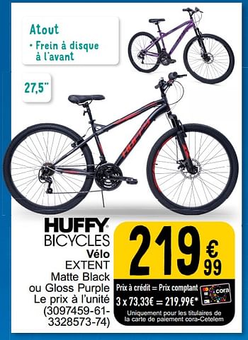 Promoties Huffy bicycles vélo extent - Huffy Bicycles - Geldig van 05/03/2024 tot 24/09/2024 bij Cora