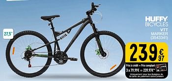 Promotions Huffy bicycles vtt marker - Huffy Bicycles - Valide de 05/03/2024 à 24/09/2024 chez Cora