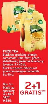 Promoties Fuze tea black tea 2+1 gratis - FuzeTea - Geldig van 28/02/2024 tot 12/03/2024 bij Alvo
