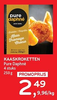 Promoties Kaaskroketten pure daphné - pure daphne - Geldig van 28/02/2024 tot 12/03/2024 bij Alvo