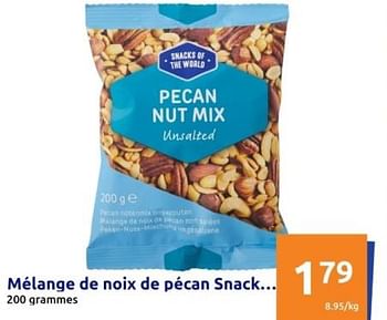 Promotions Melange de noix de pecan snack - Snacks of the World - Valide de 06/03/2024 à 12/03/2024 chez Action