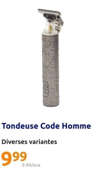 Promotions Tondeuse code homme - Code Homme - Valide de 06/03/2024 à 12/03/2024 chez Action