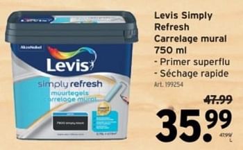 Promotions Levis simply refresh carrelage mural - Levis - Valide de 06/03/2024 à 12/03/2024 chez Gamma