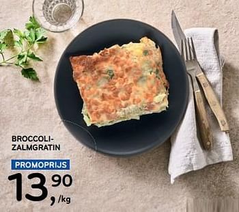 Promoties Broccolizalmgratin - Huismerk - Alvo - Geldig van 13/03/2024 tot 26/03/2024 bij Alvo
