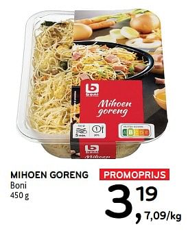 Promoties Mihoen goreng boni - Boni - Geldig van 13/03/2024 tot 26/03/2024 bij Alvo