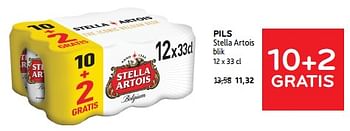 Promoties Pils stella artois 10+2 gratis - Stella Artois - Geldig van 13/03/2024 tot 26/03/2024 bij Alvo