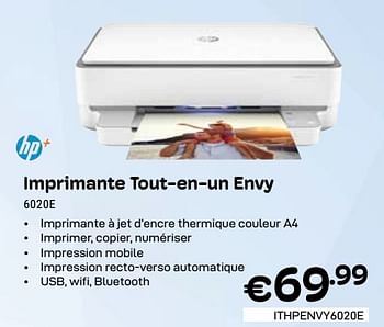 Promoties Hp envy all in one printer 6020e - HP - Geldig van 01/03/2024 tot 31/03/2024 bij Compudeals