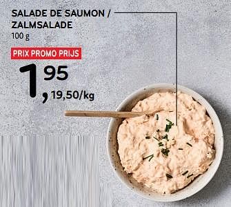 Promotions Salade de saumon - Produit maison - Alvo - Valide de 28/02/2024 à 12/03/2024 chez Alvo