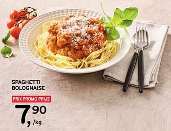 Promotions Spaghetti bolognaise - Produit maison - Alvo - Valide de 28/02/2024 à 12/03/2024 chez Alvo
